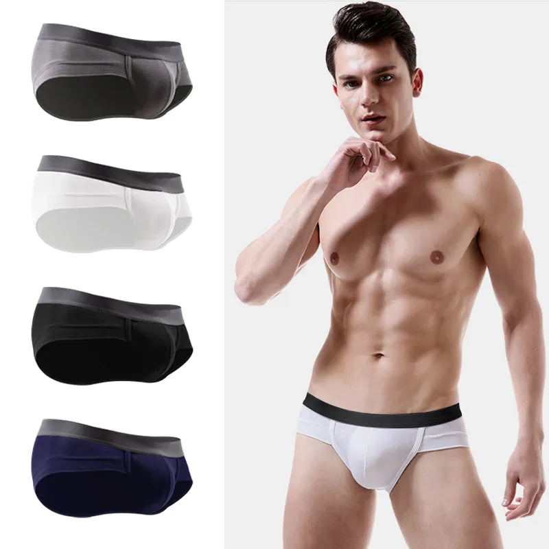 4 Pack Bulge Ball Support Pouch Modal Men's Briefs