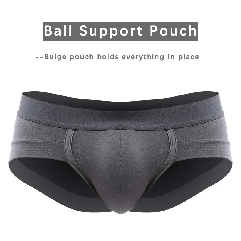 4 Pack Bulge Ball Support Pouch Modal Men's Briefs