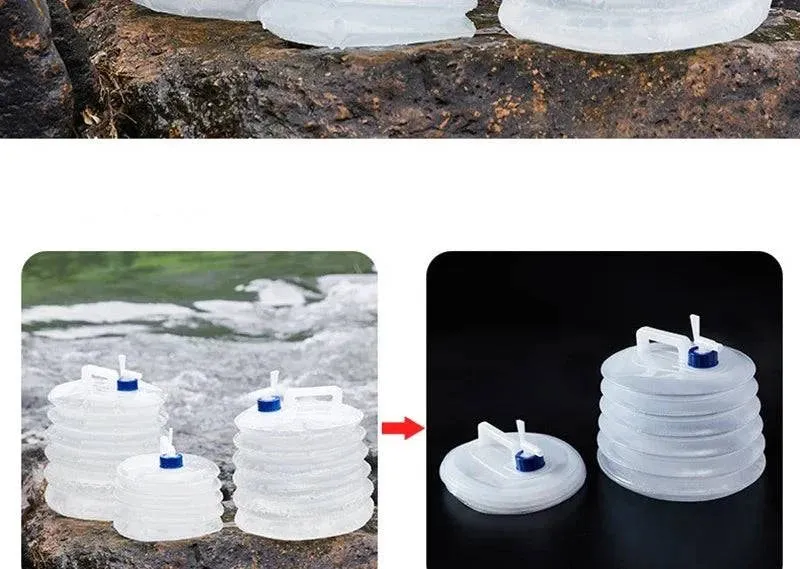 5-15L Capacity Car Collapsible Outdoor Water Bucket Portable Driving Water Tank Container Faucet Ведро For Camping Picnic H