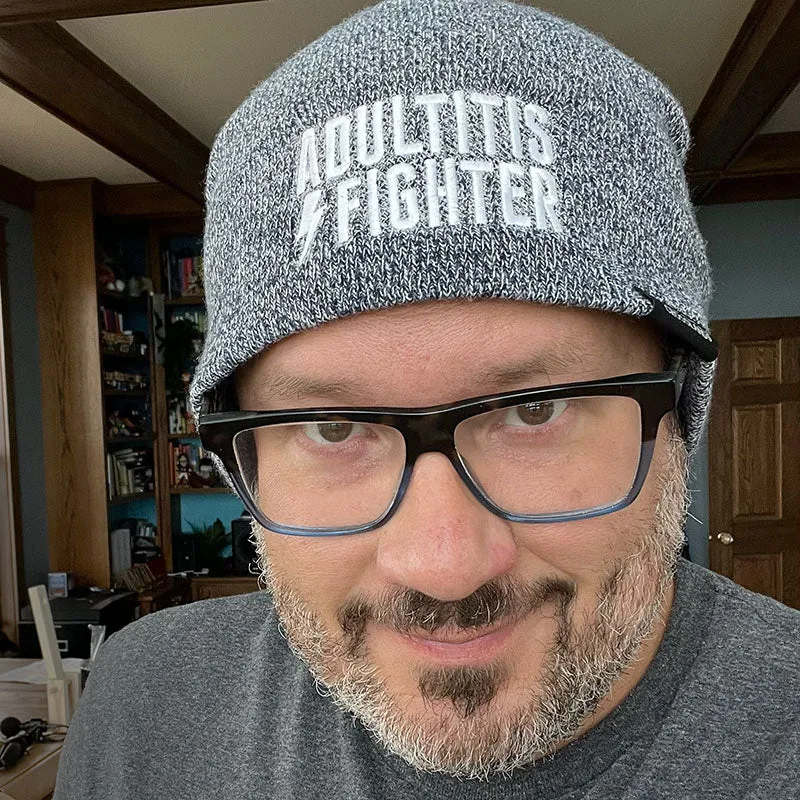 Adultitis Fighter Beanie (Heather Gray)