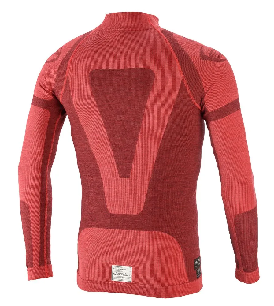 ALPINESTARS 4755020_313_XL/XXL ZX EVO v2 LS TOP underwear, FIA 8856-2018, red/black, size XL/XXL