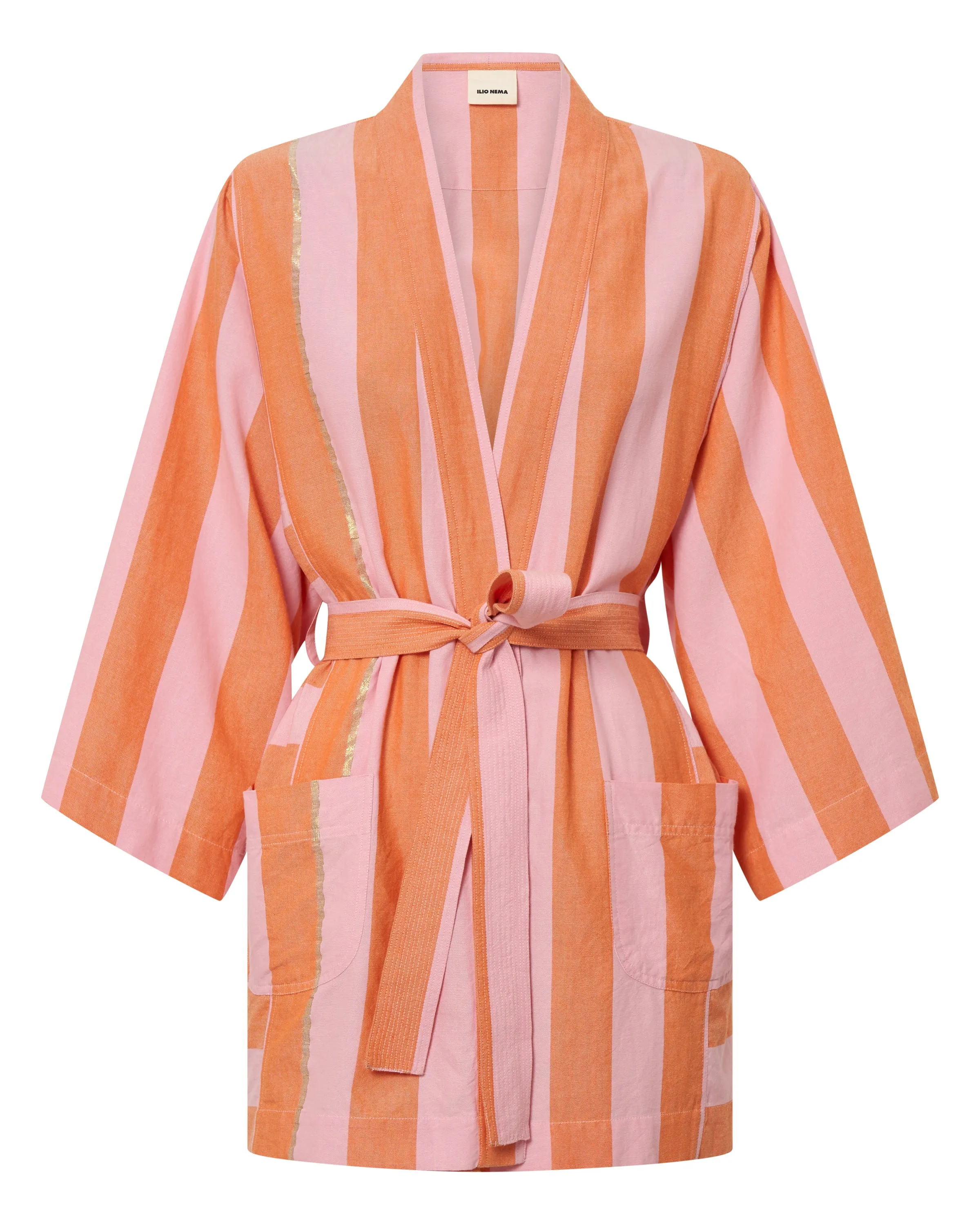 Ariane Xora Stripe Kimono Robe