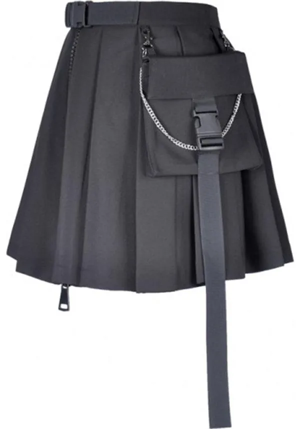 Assassin Pleated | SKIRT W/ BAG