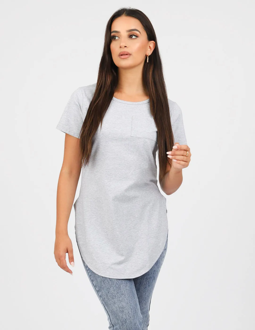 Basic Loop Tee - Shades of Grey