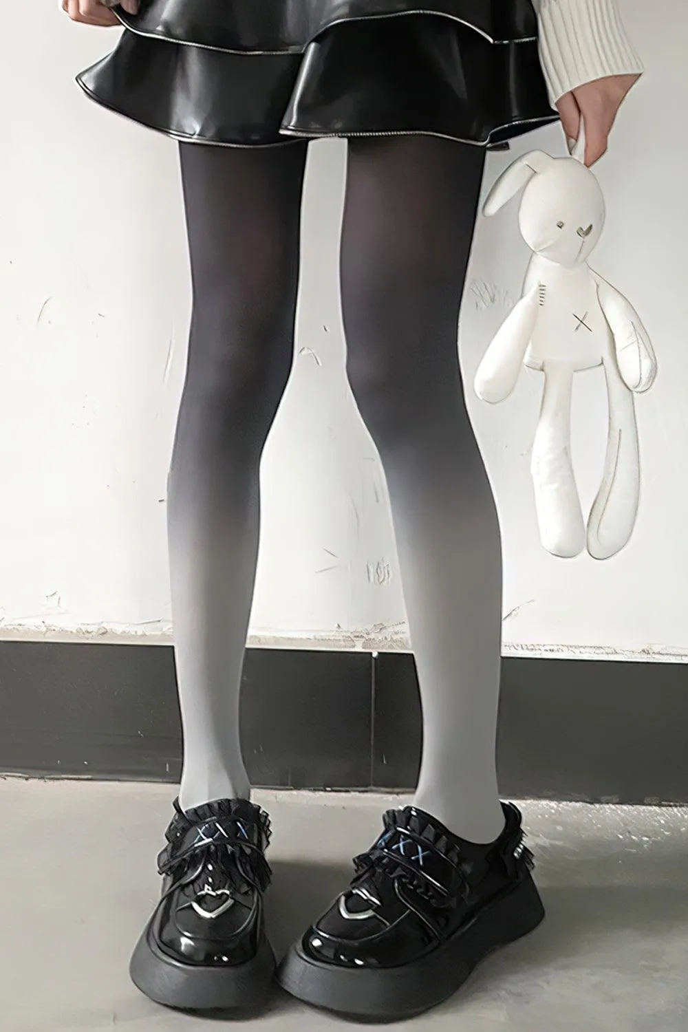 benpaolv Reverse Gradient Velvet Tights