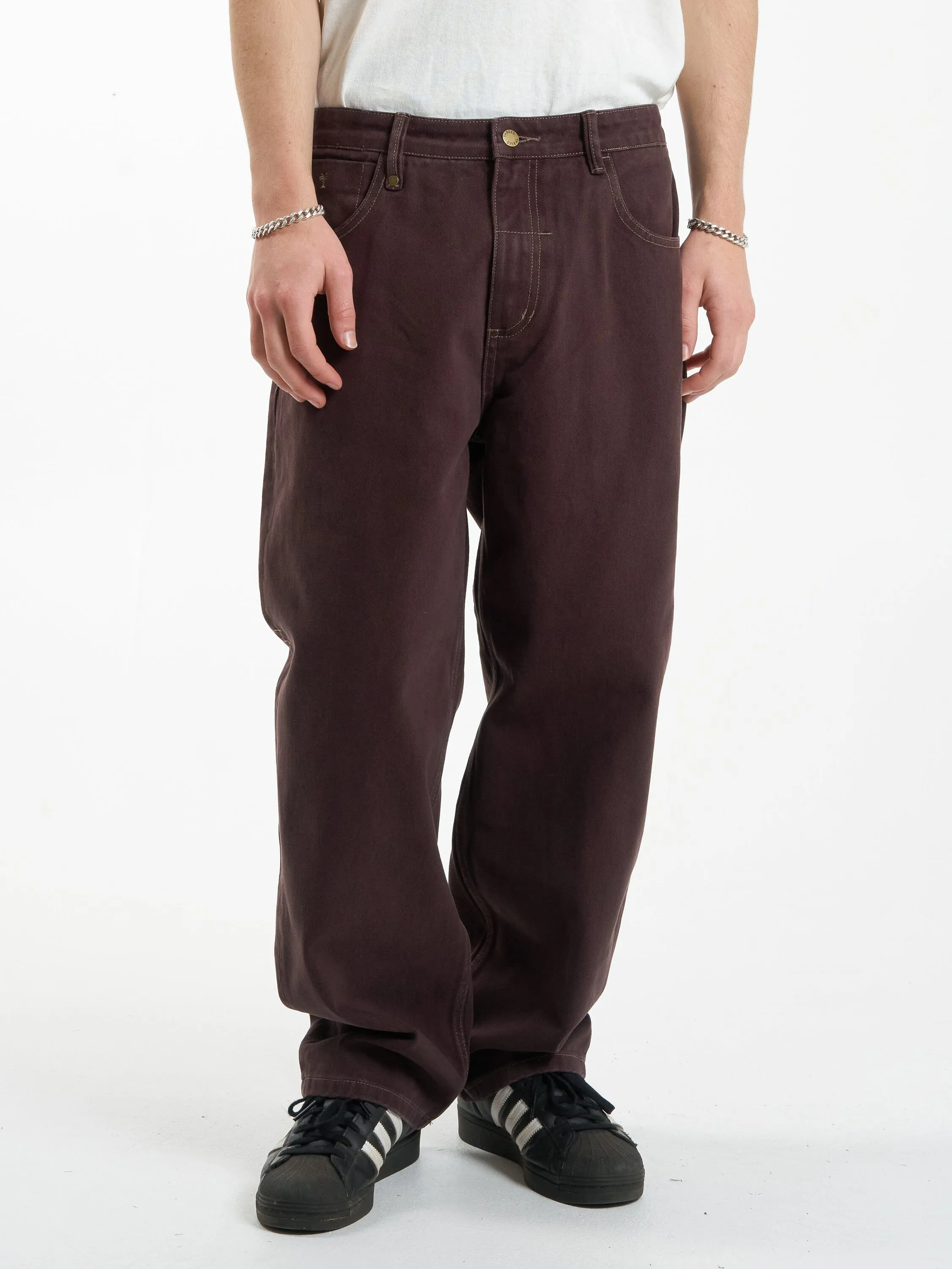 Big Slacker Denim Jean - Chocolate Plum