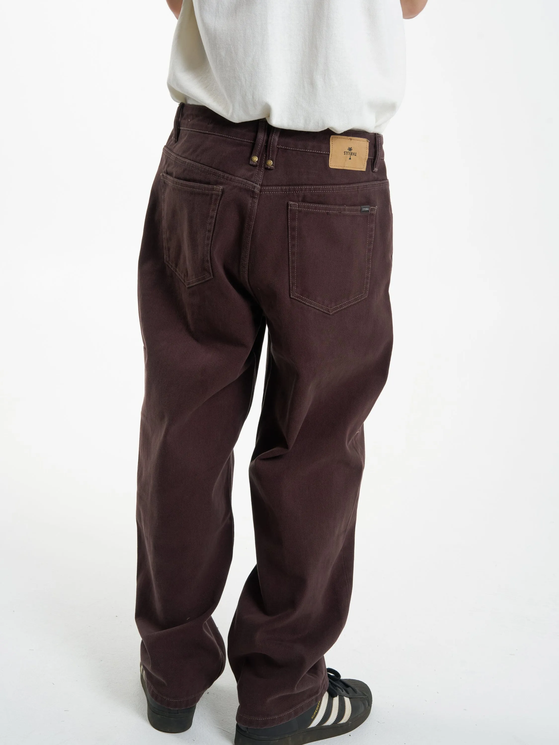 Big Slacker Denim Jean - Chocolate Plum