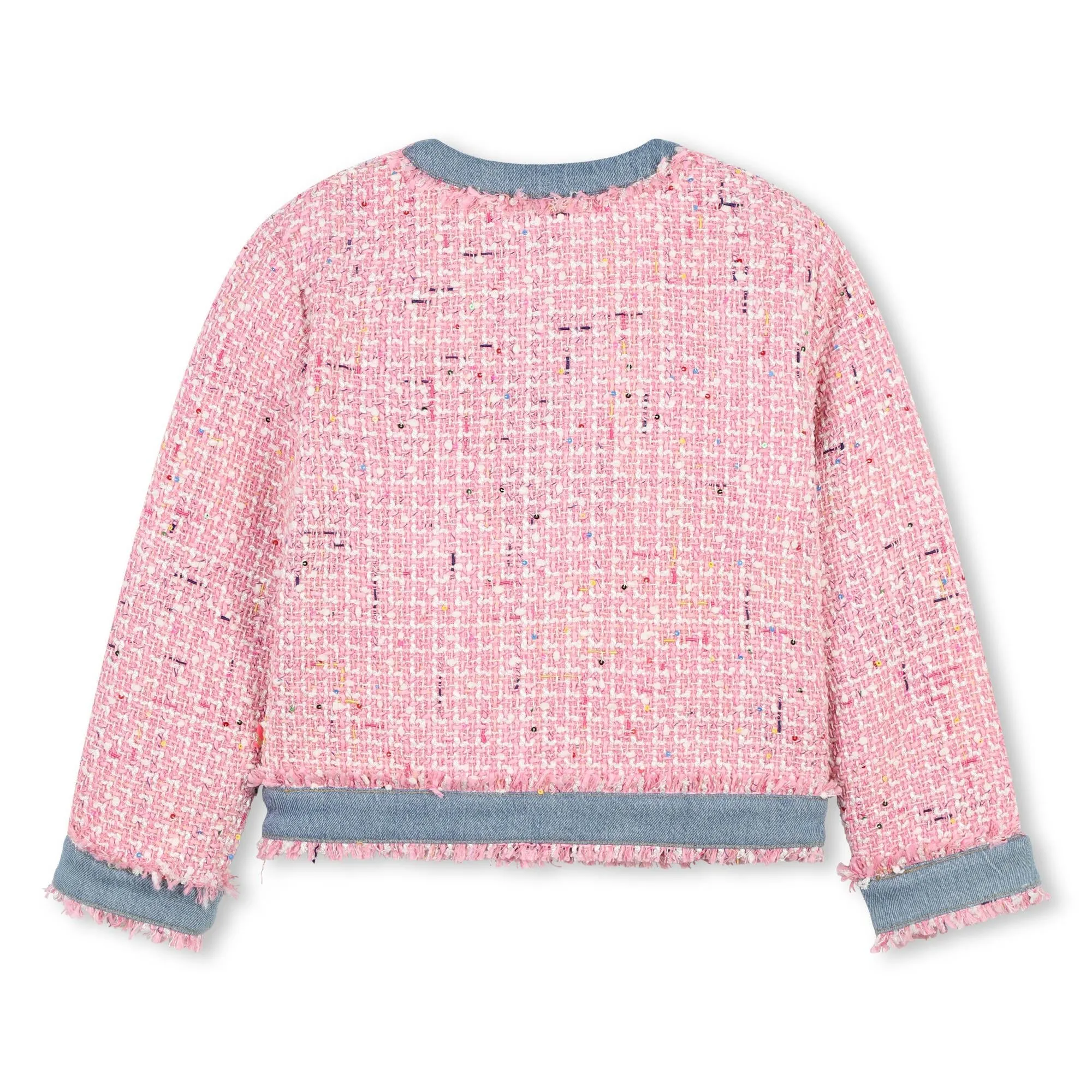 Billieblush Girls Pink Tweed Jacket