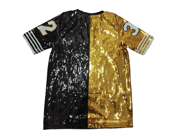 Black and Gold 32 Sequin Jersey