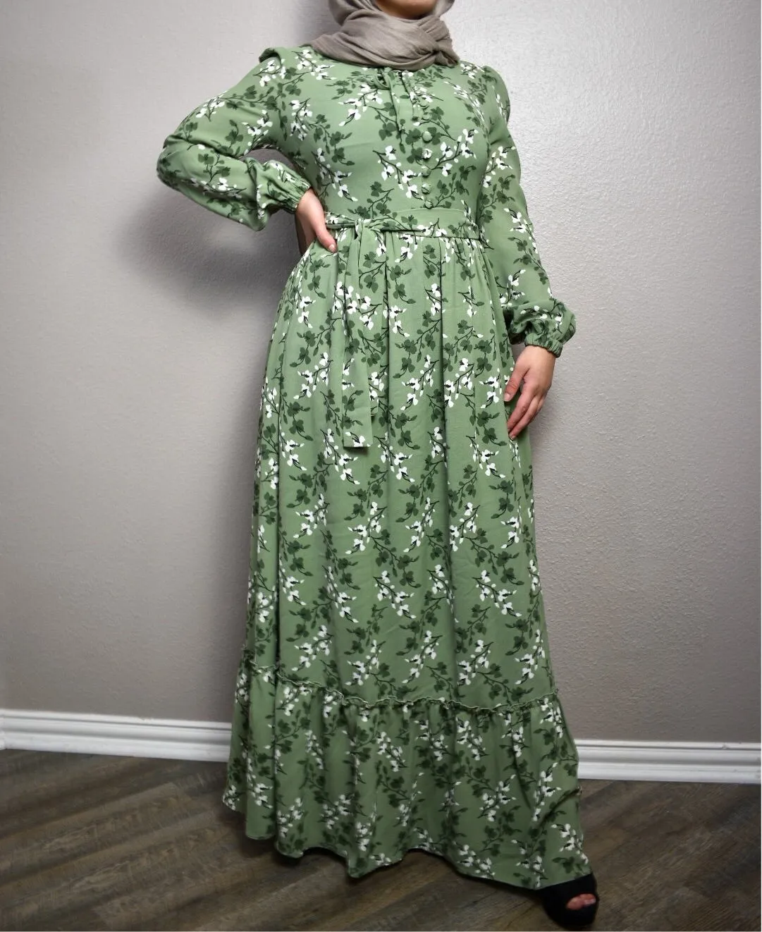 Bloom Maxi Dress - Verde