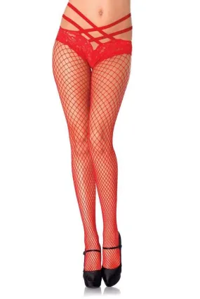 Cage Strap Panty Net Tights