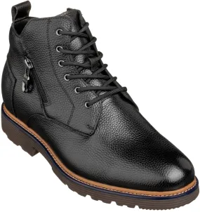 CALTO - Y42071 - 2.8 Inches Taller (Black) - Dressy Casual Boots