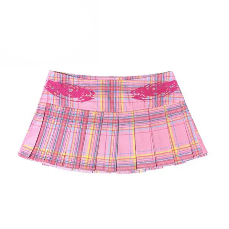 Candy Micro Plaid Skirt