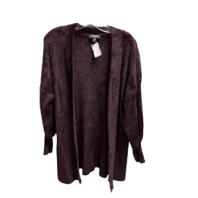 Cardigan By Express In Purple, Size: S