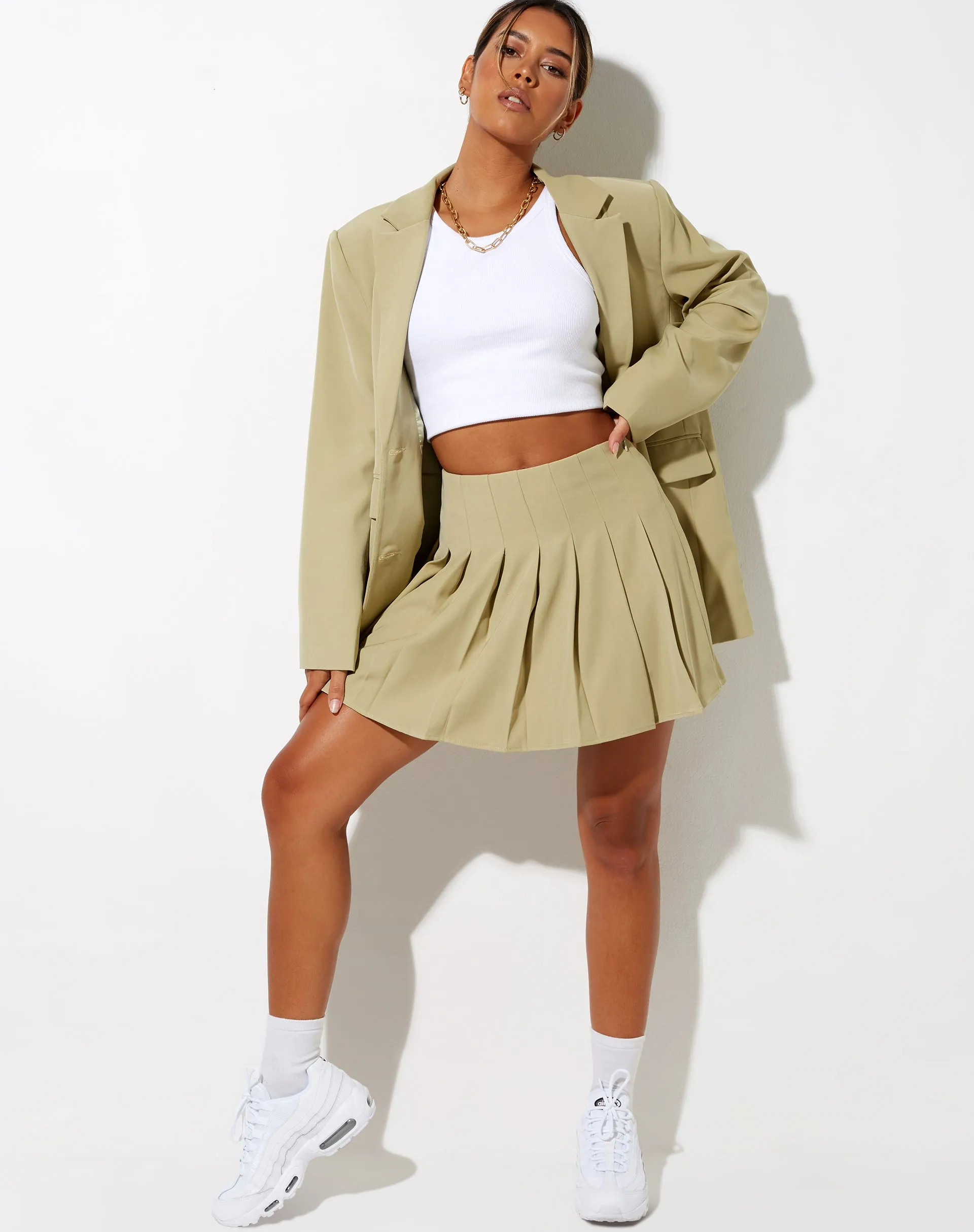 Casta Mini Skirt in Green