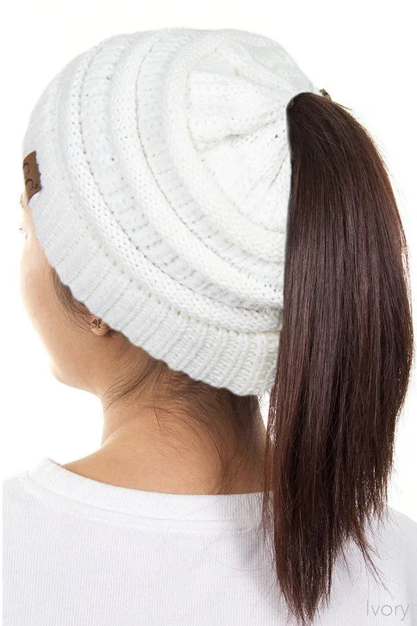 C.C Ponytail Beanie