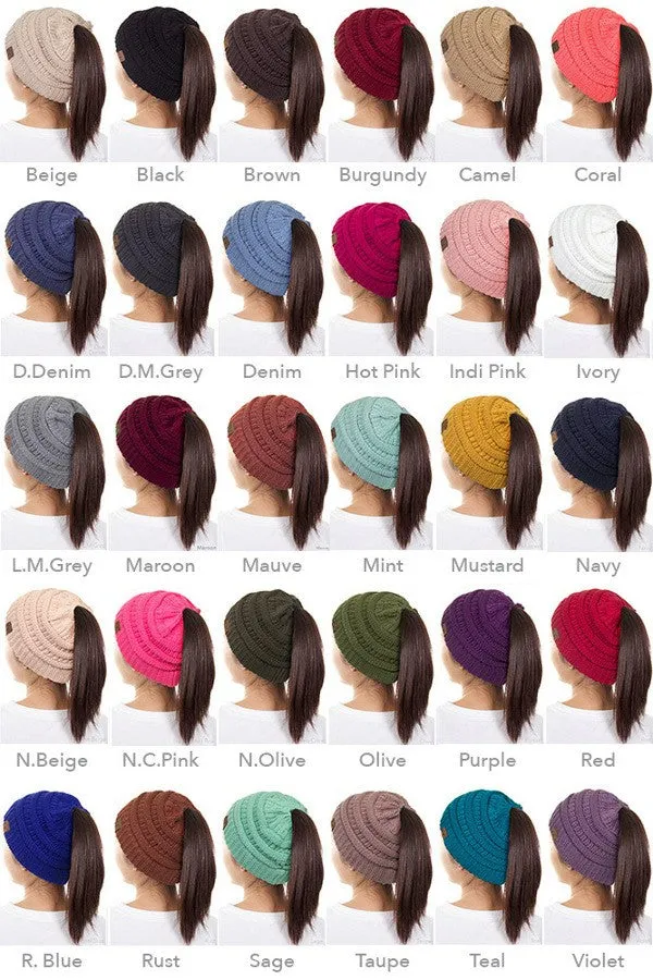 C.C Ponytail Beanie