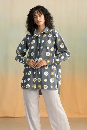 Celestial Sky Easy Shirt (Starry Charcoal)