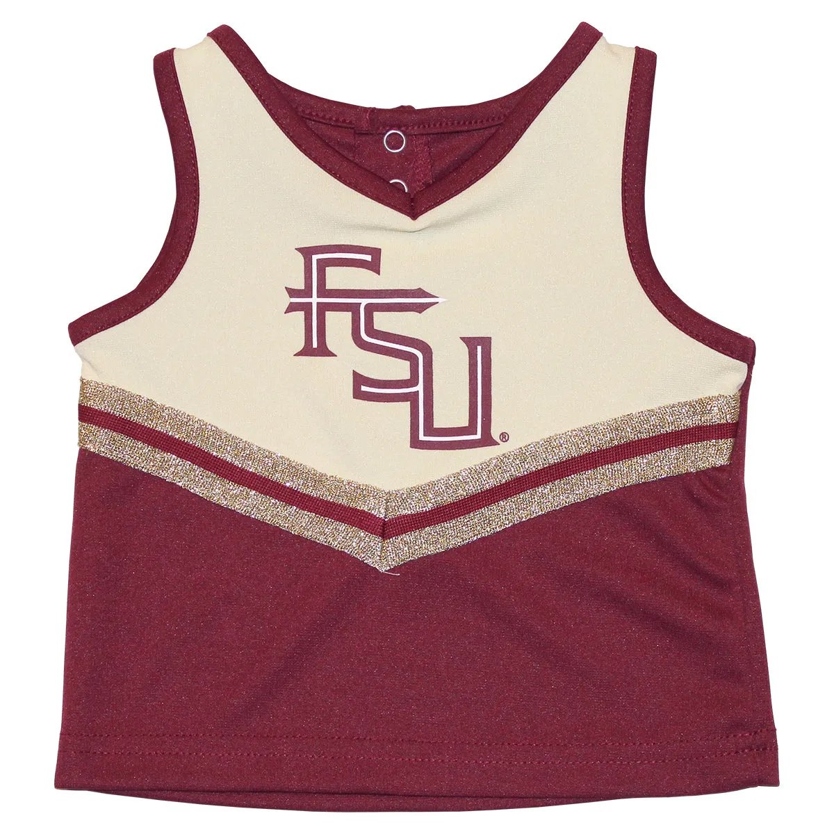 Colosseum Toddler Girl's Stacked FSU 2pc Cheer Set - Garnet/Gold