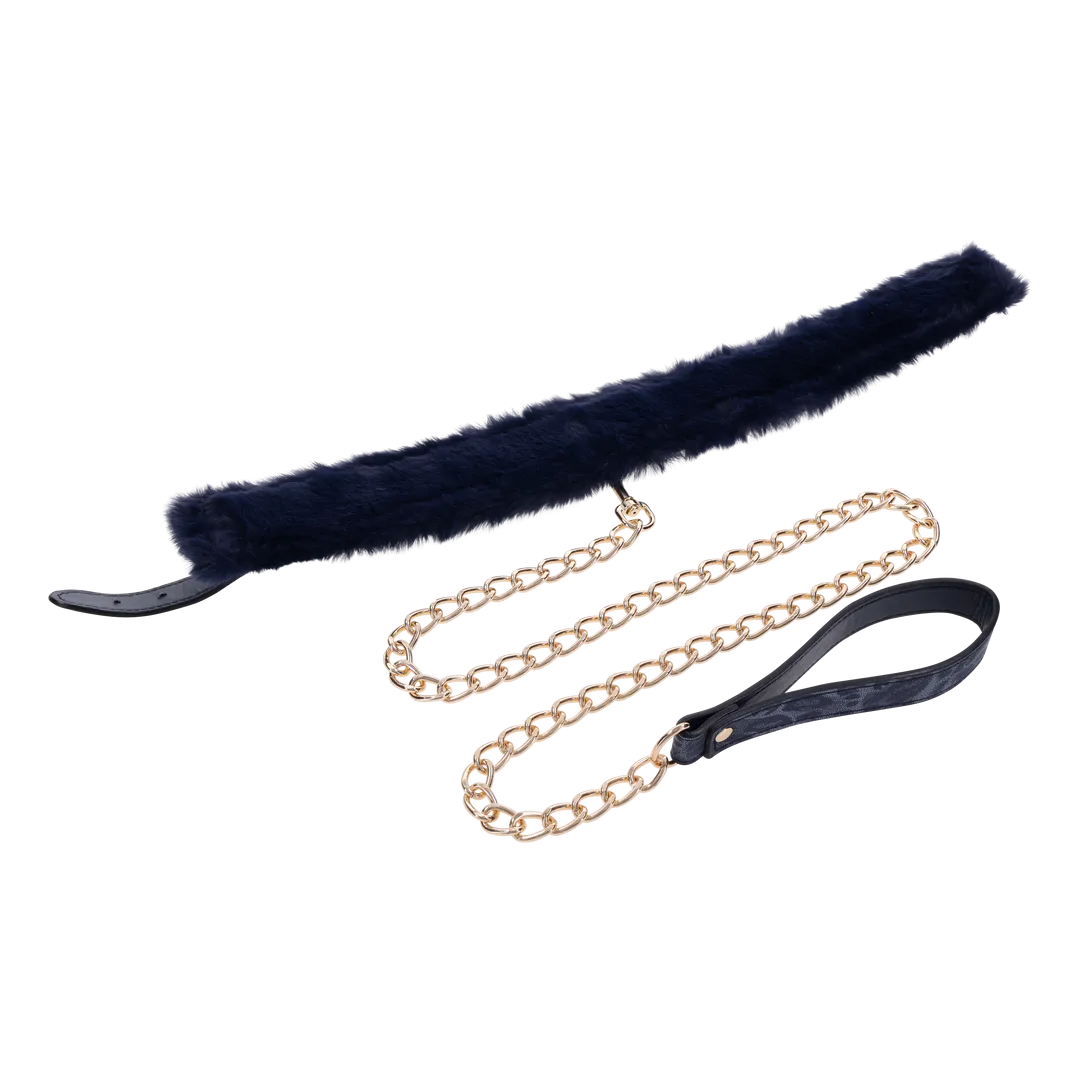 Cougar Faux Fur Collar & Leash