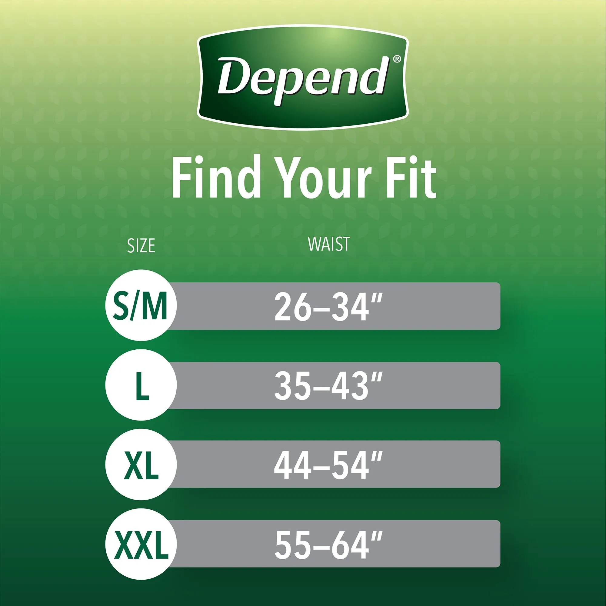 Depend FIT-FLEX Absorbent Underwear for Men, 44" to 64" Waist, X-Large