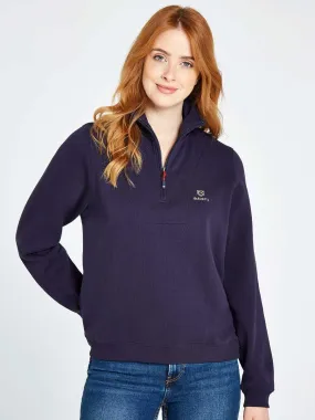 DUBARRY Castlemartyr 1/4 Zip Neck Sweater - Women's - Navy