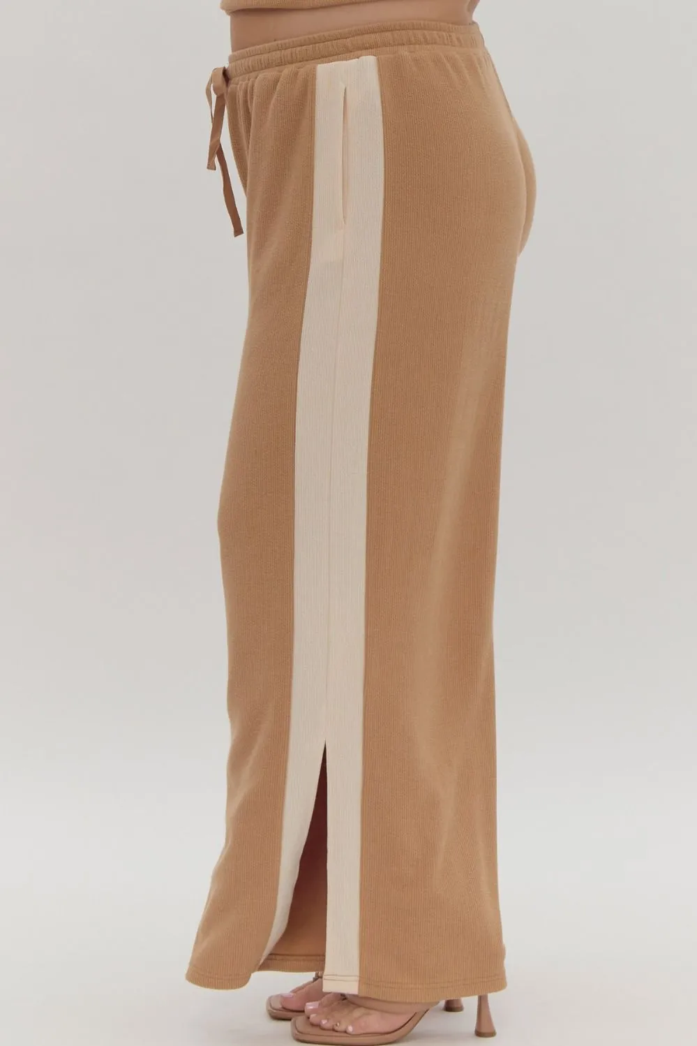 Everyday Trends Caramel Textured Pants