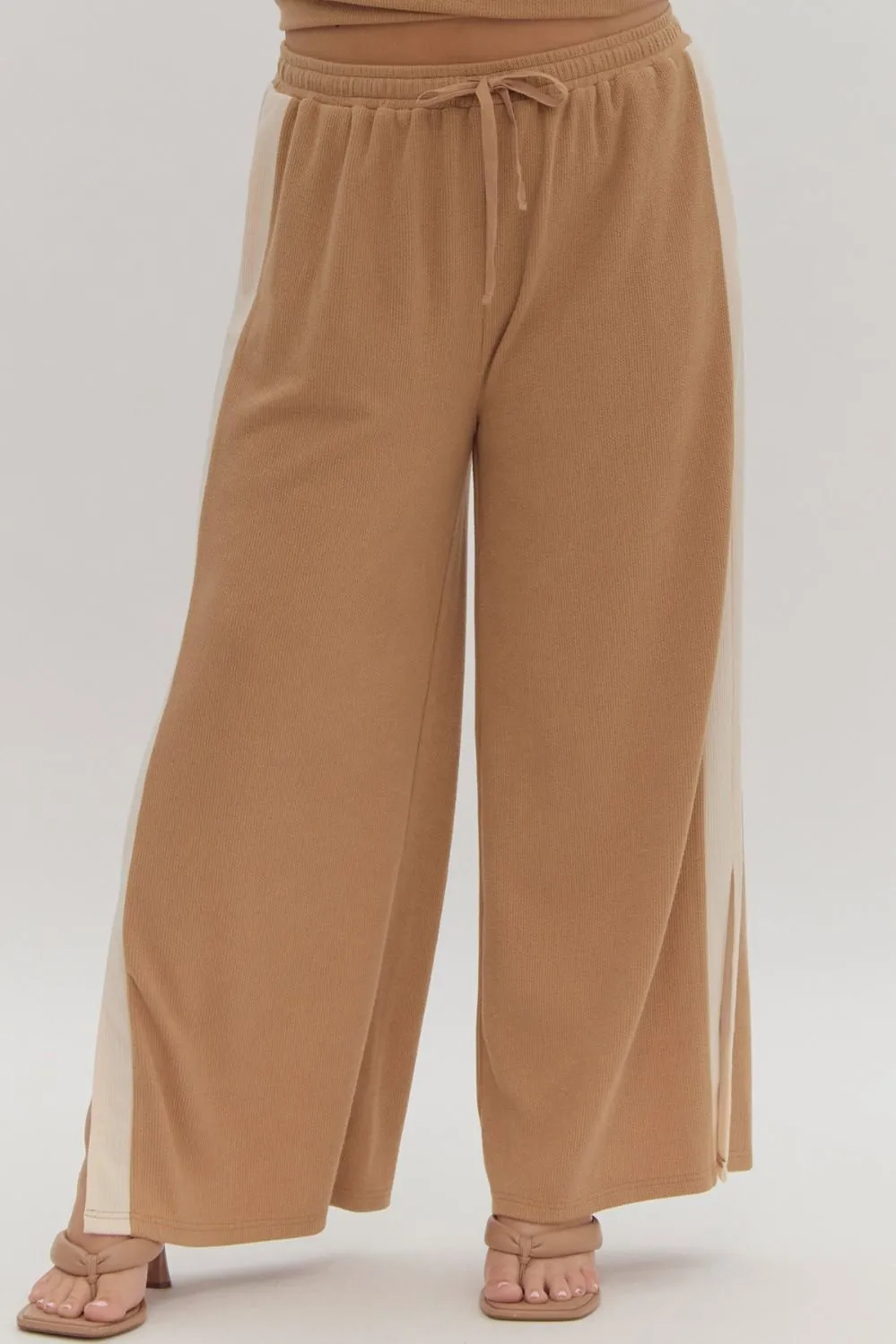 Everyday Trends Caramel Textured Pants