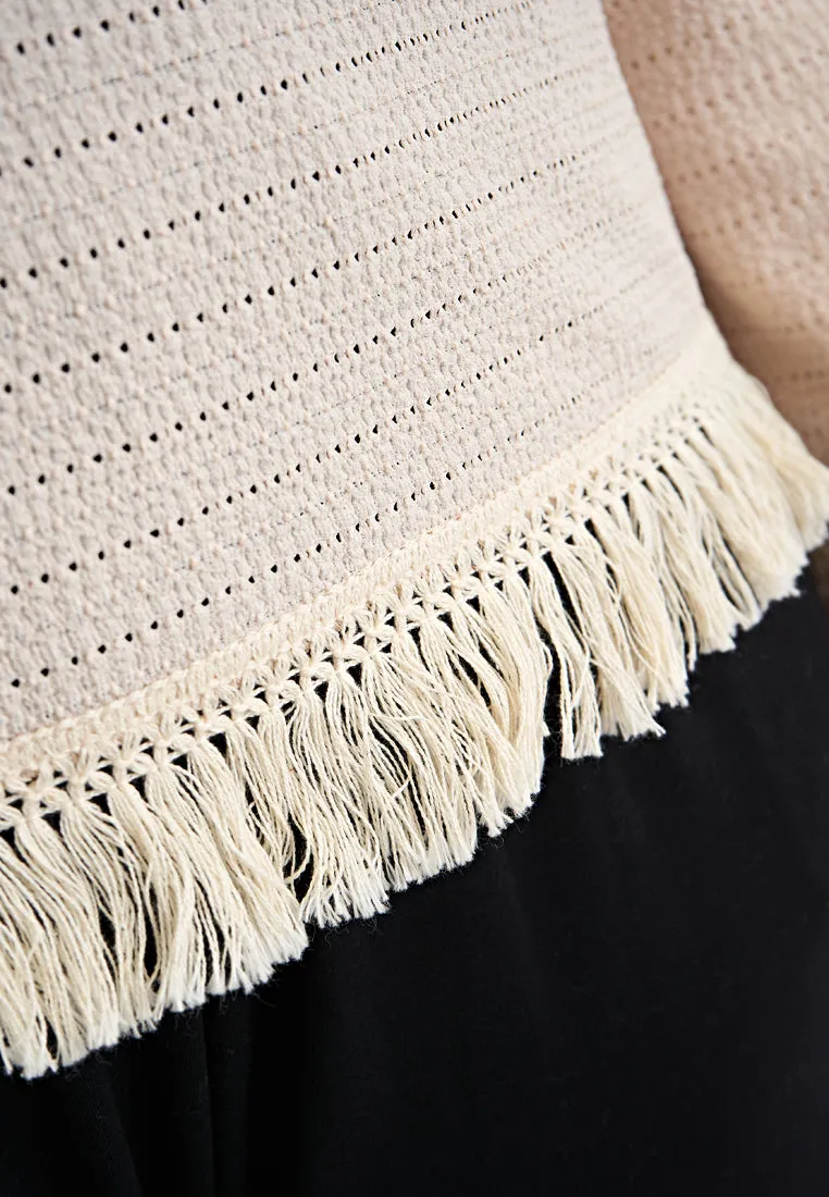 Florence Knit Fringe Hem Top