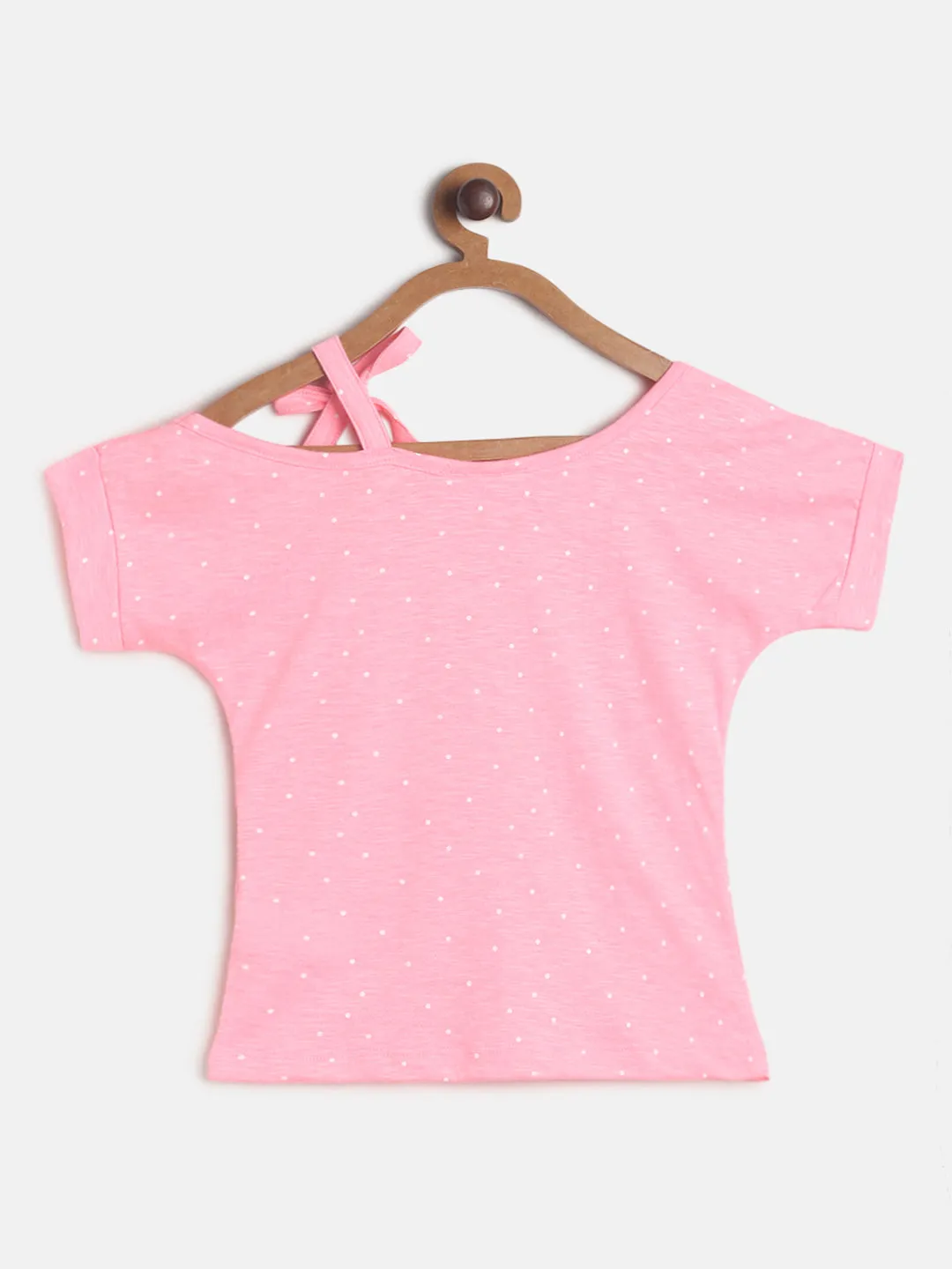 Girls Neon Pink Cotton Top