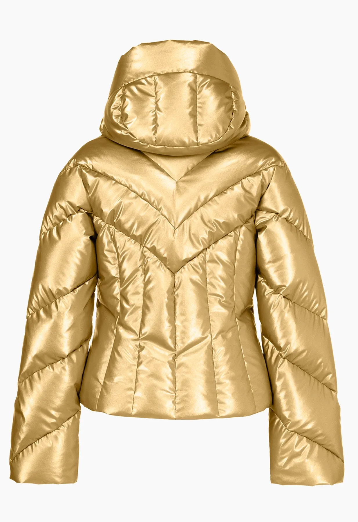 Goldbergh Elodie Down Ski Jacket in Gold