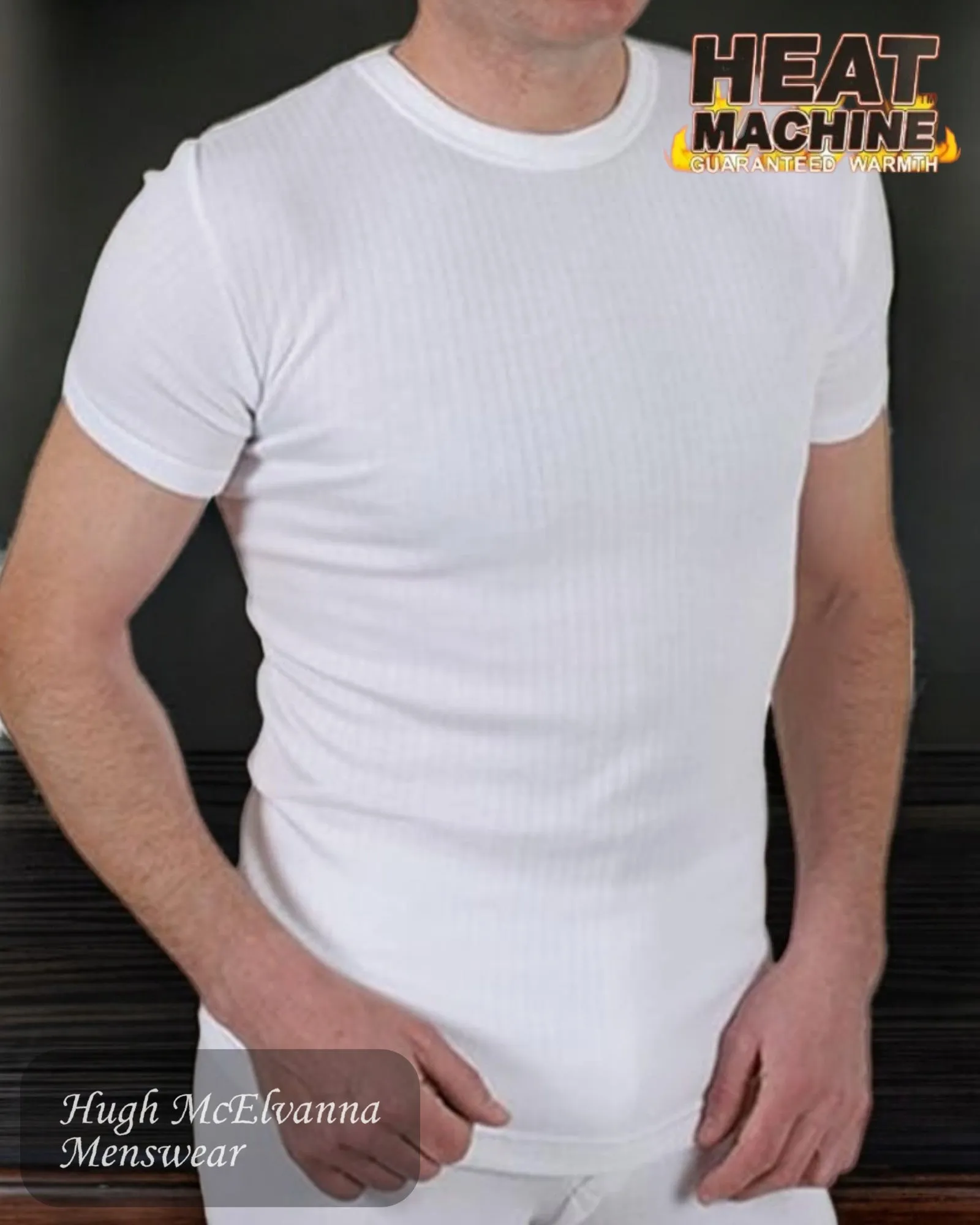 Heat Machine WHITE Short Sleeve T-Shirt - 2461