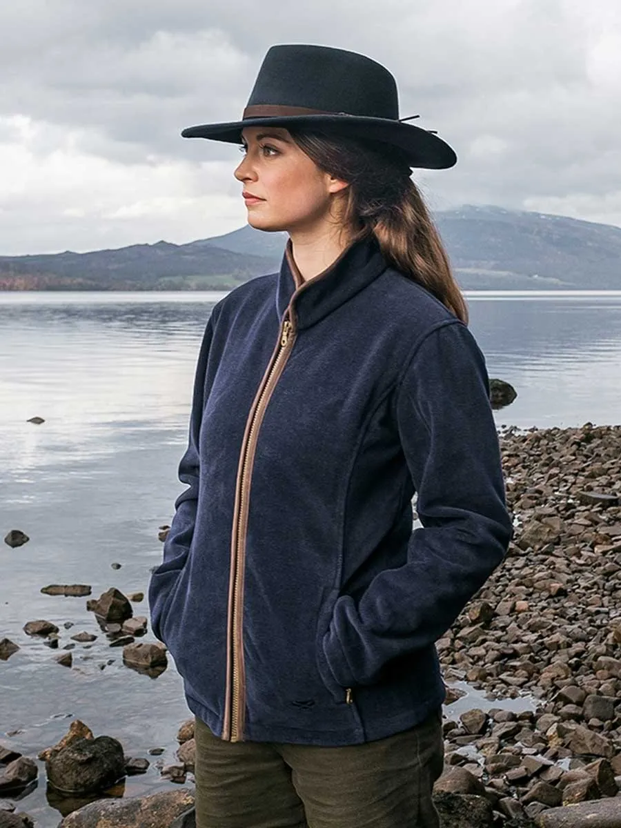 HOGGS OF FIFE Stenton Technical Fleece Jacket - Ladies - Midnight Navy