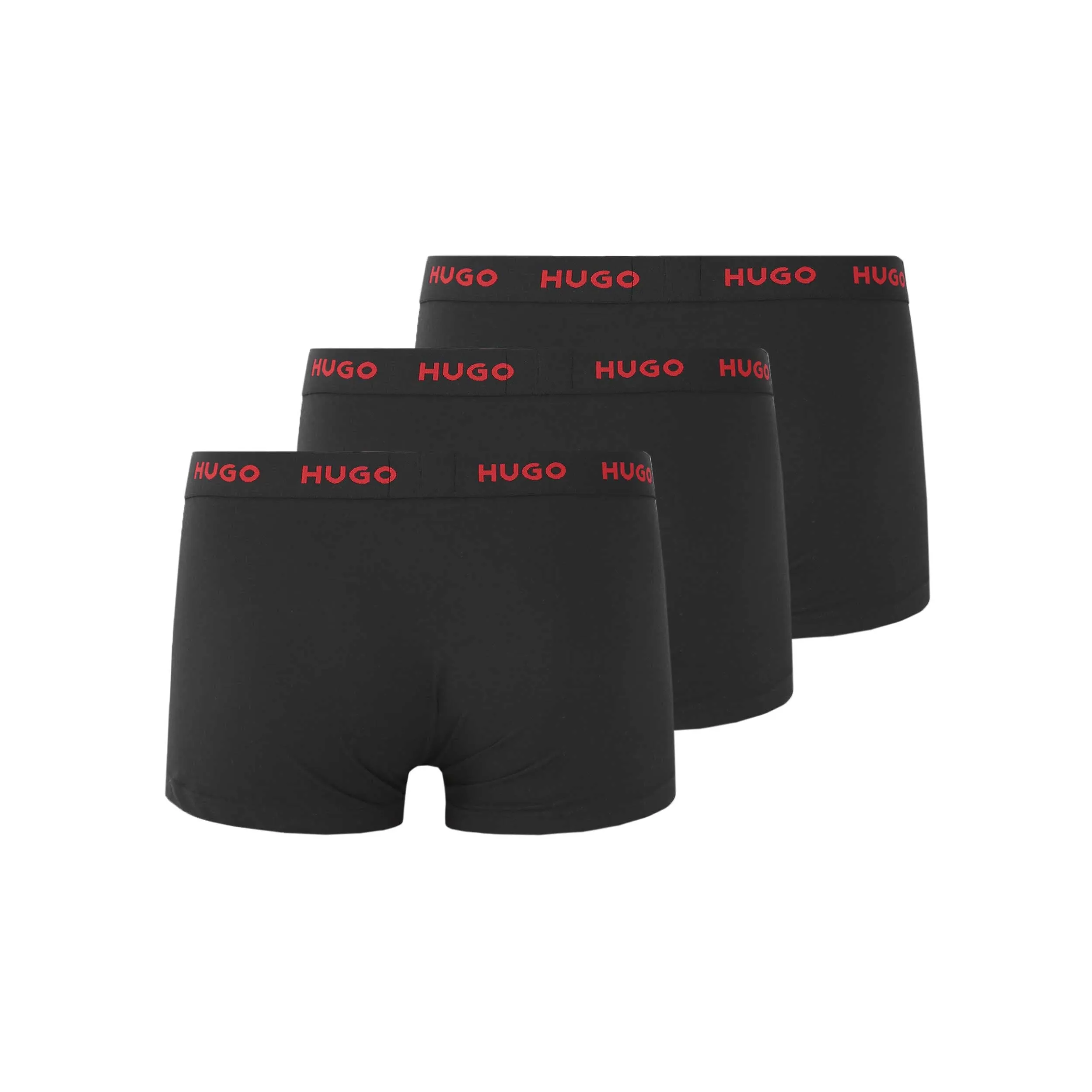 HUGO Trunk Triplet Pack Underwear in Black