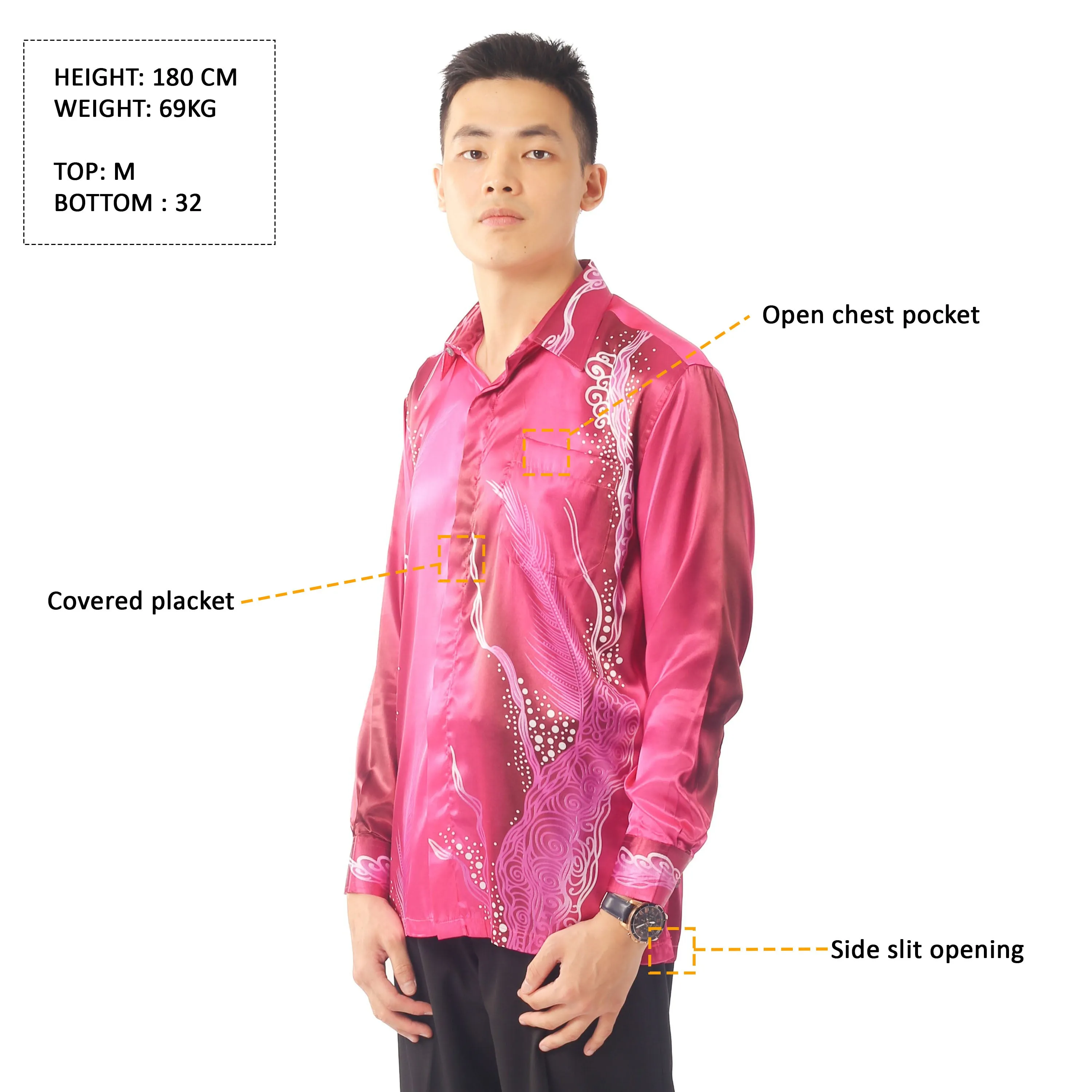 IDEXER LONG SLEEVE BATIK SHIRT REGULAR FIT] ID0269