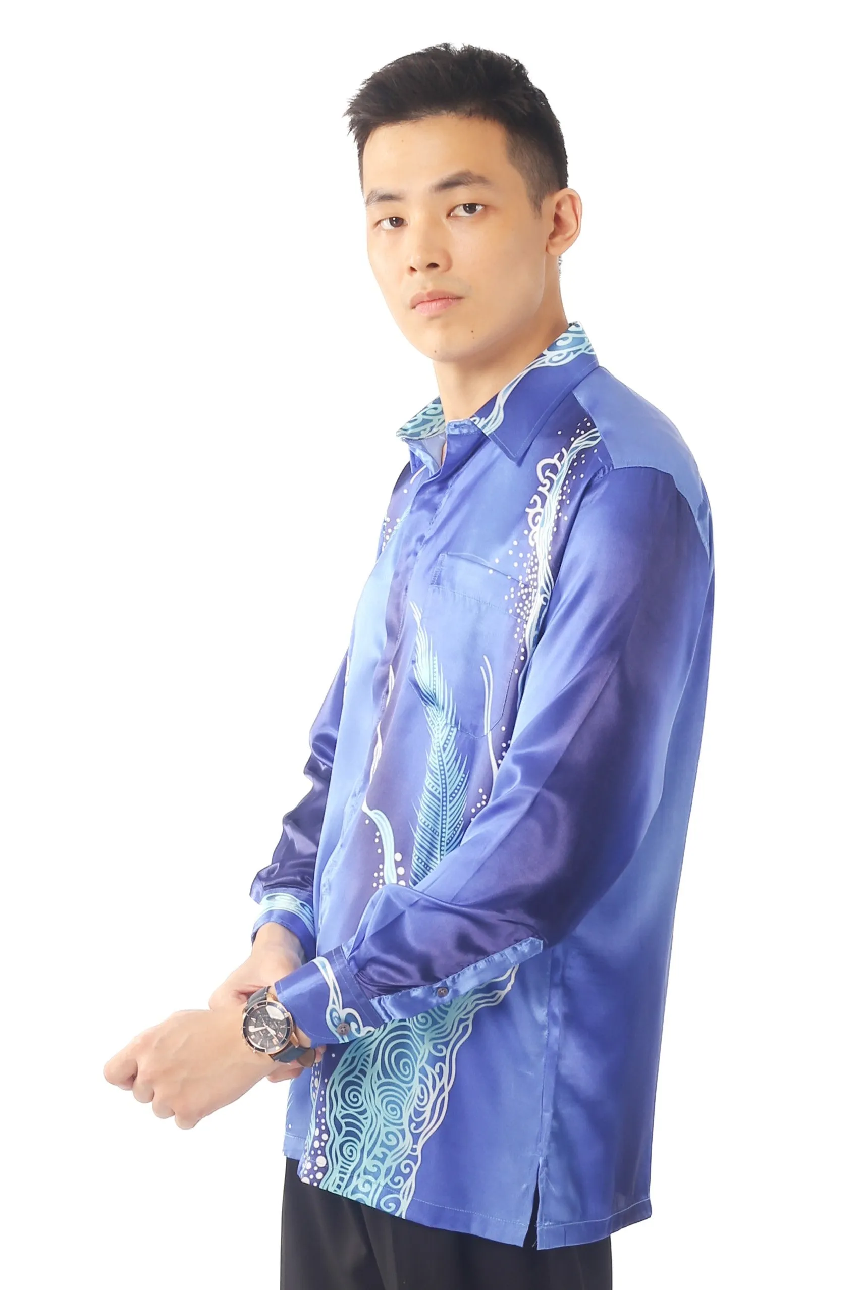 IDEXER LONG SLEEVE BATIK SHIRT REGULAR FIT] ID0269