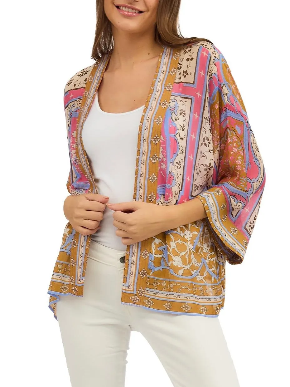 Kimono Jacket - Indian Summer Pink