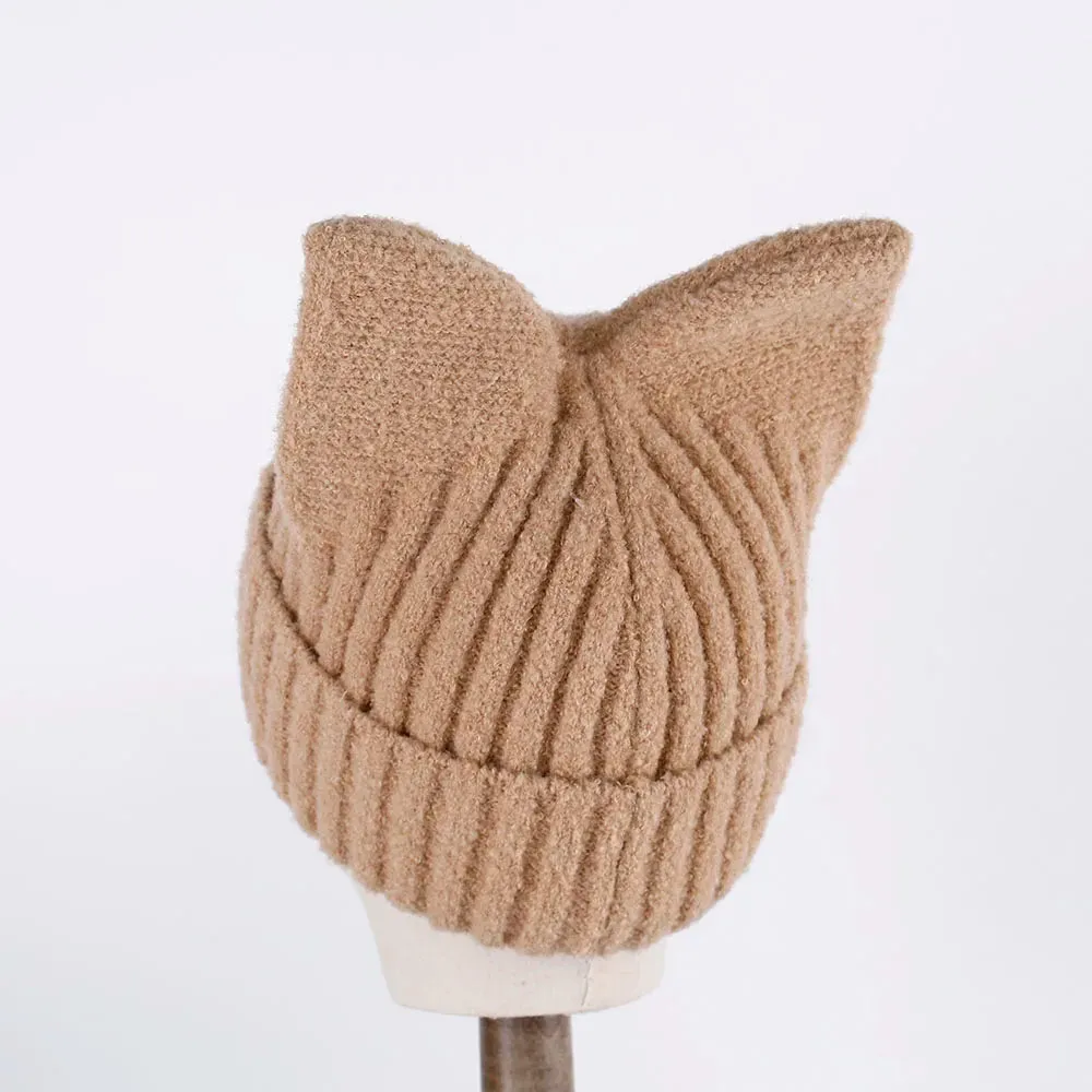 Kitty Beanie Korean Style Woolly Knitted Hat