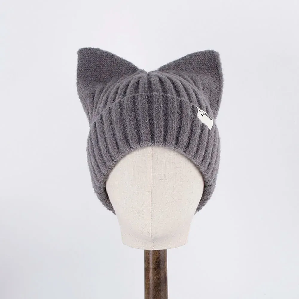 Kitty Beanie Korean Style Woolly Knitted Hat