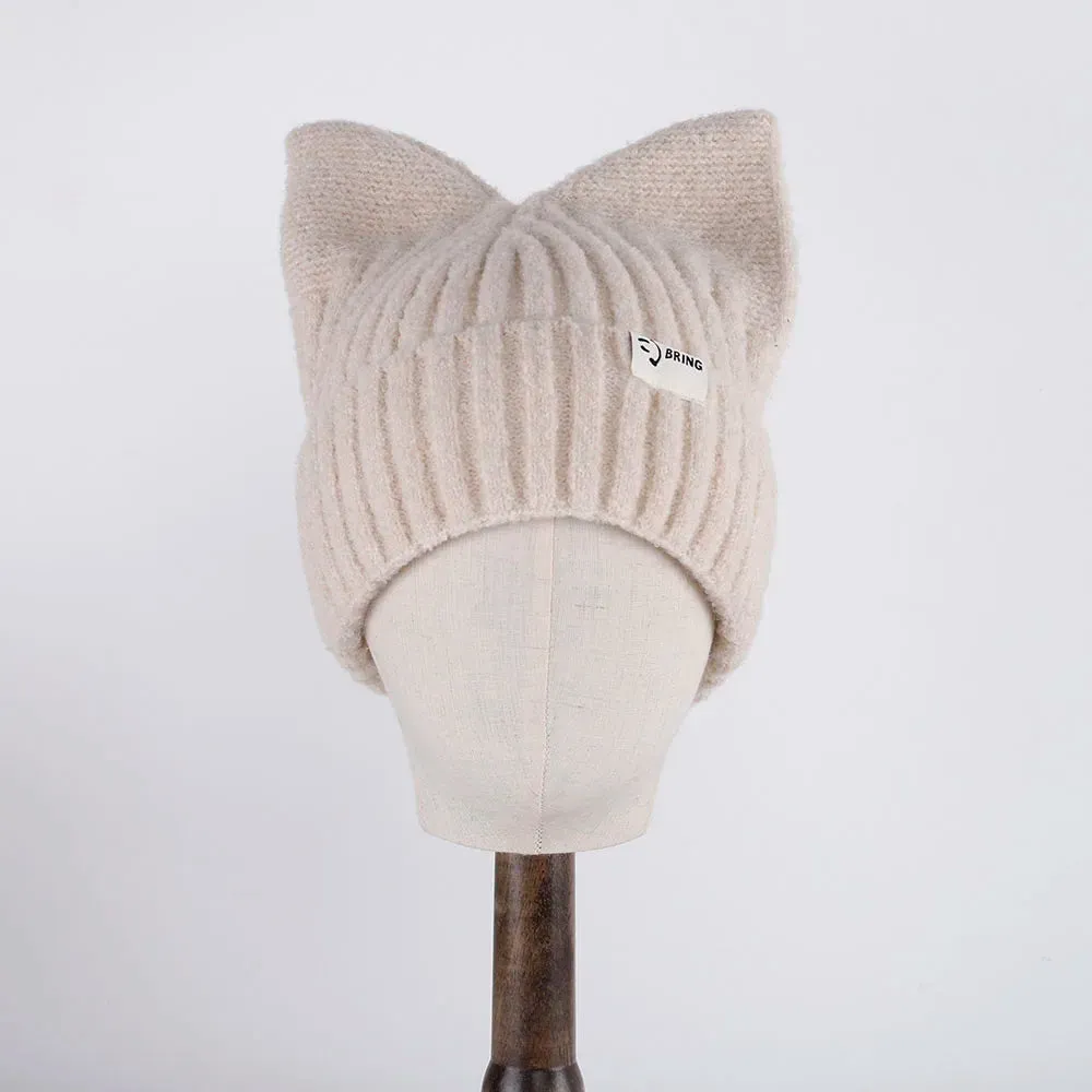 Kitty Beanie Korean Style Woolly Knitted Hat