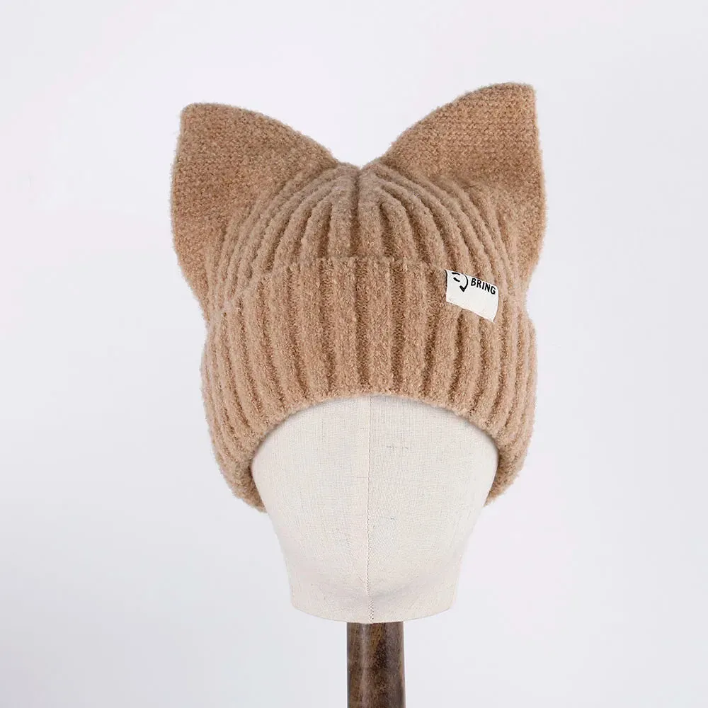 Kitty Beanie Korean Style Woolly Knitted Hat