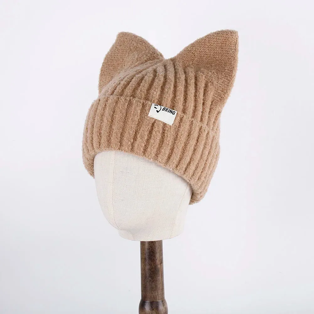 Kitty Beanie Korean Style Woolly Knitted Hat