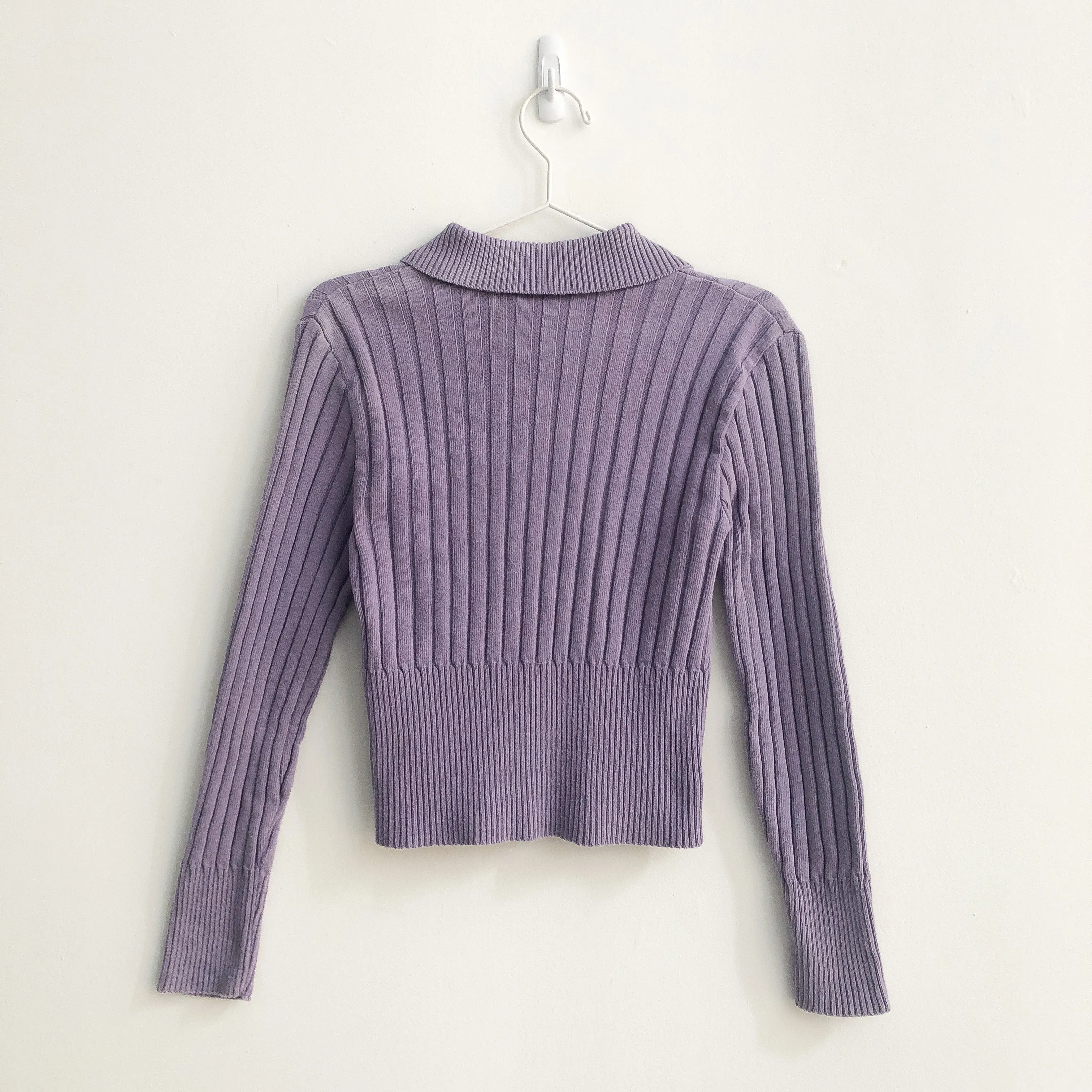 Lilac Collared Cardigan