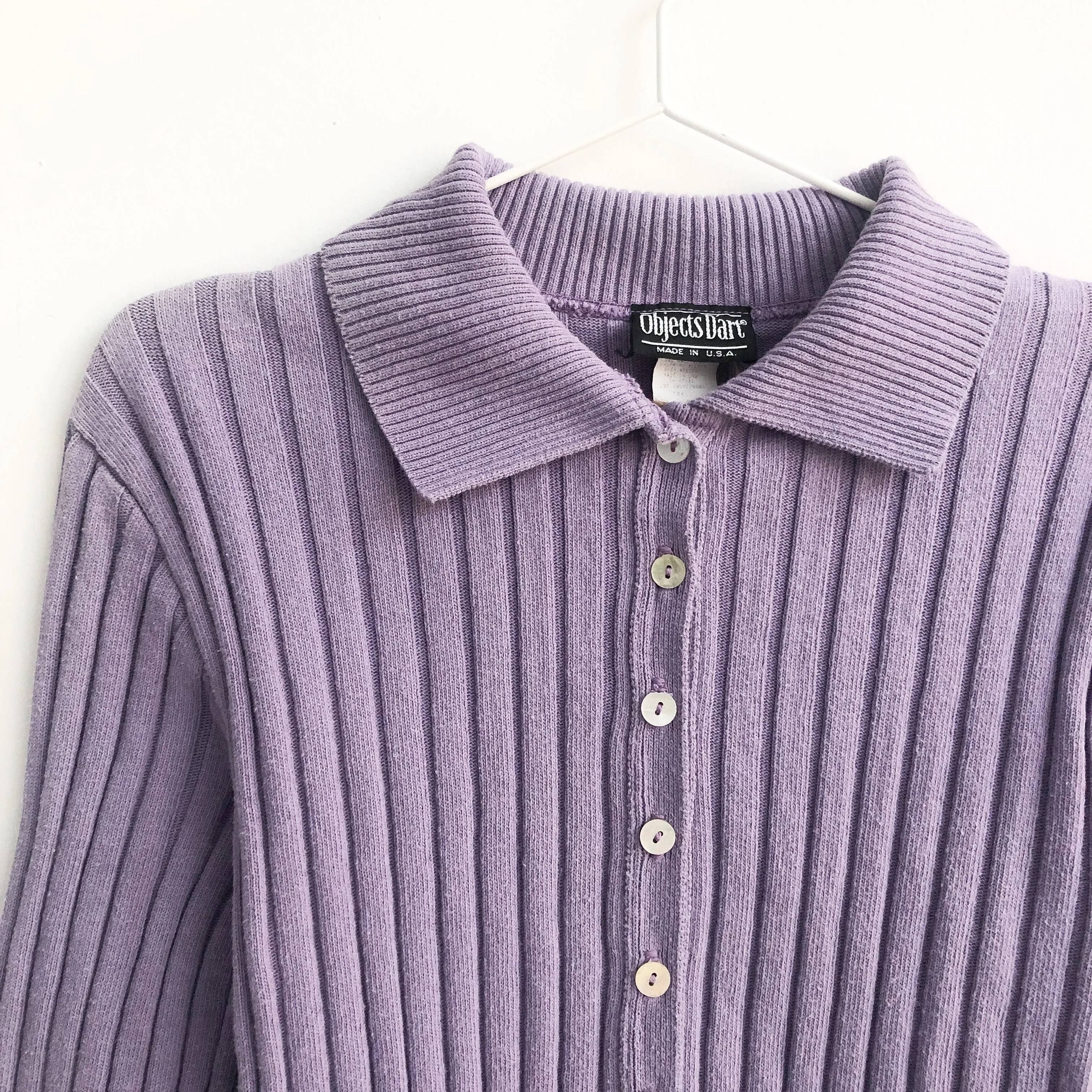 Lilac Collared Cardigan