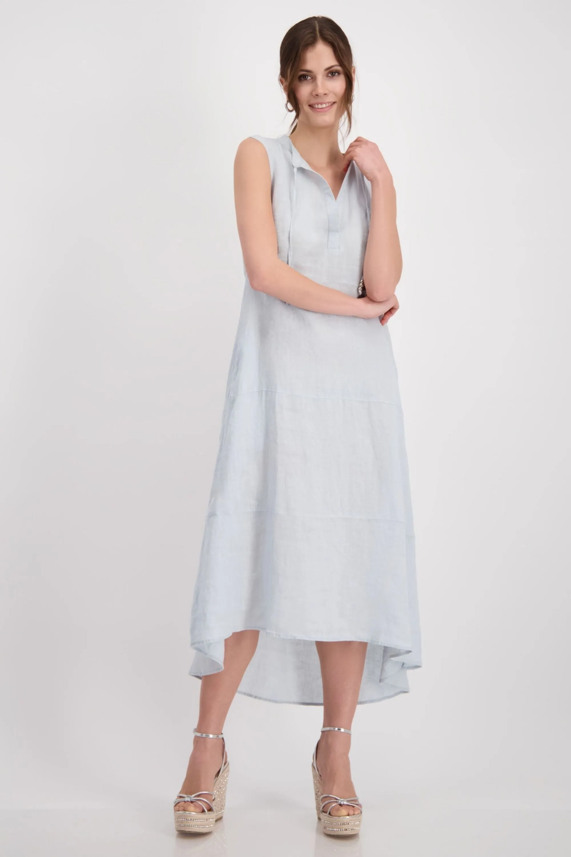 LINEN MAXI DRESS - 408566MNR