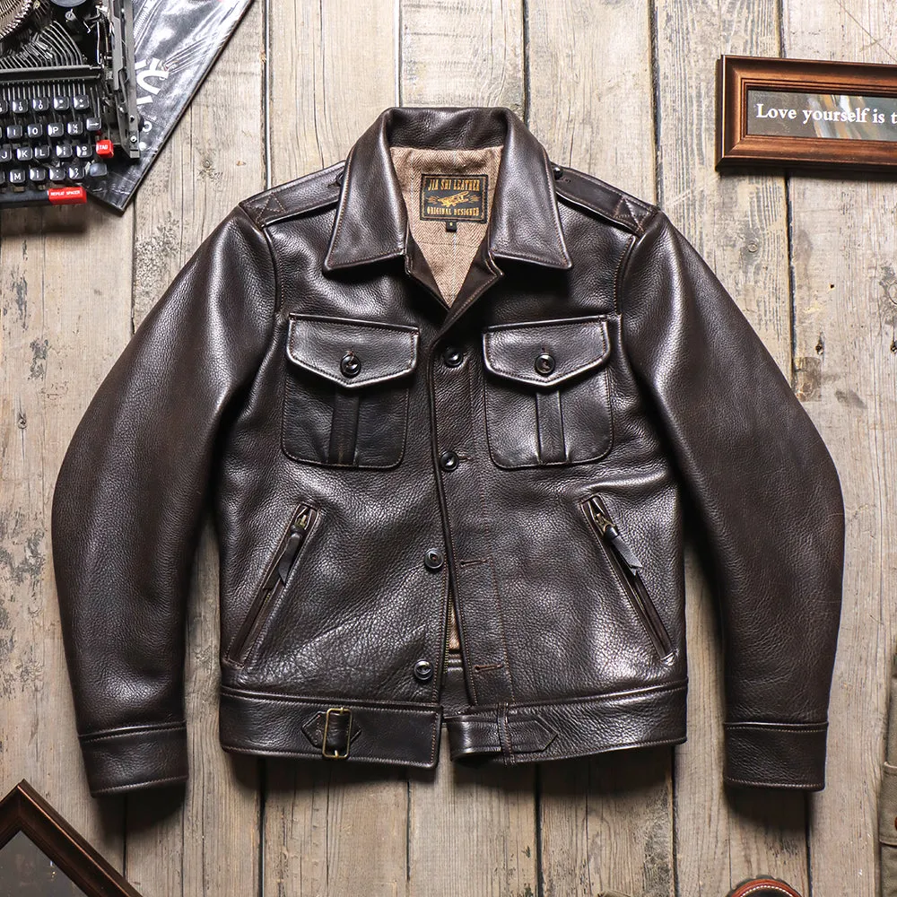 Men's British Army P37 Leather Jacket