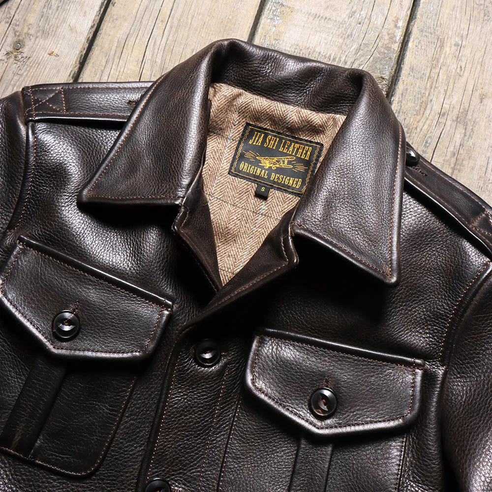 Men's British Army P37 Leather Jacket