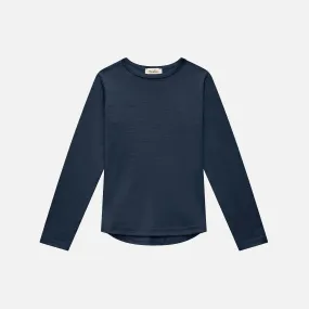 Merino Wool LS Top - French Navy