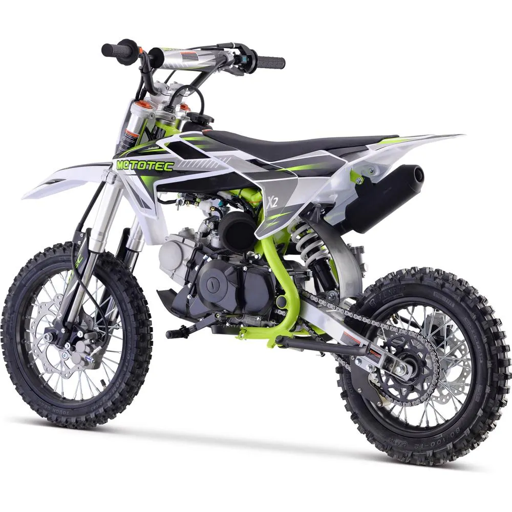 Mototec X2 Motocross 110cc Dirt Bike | 4-Speed Semi-Automatic