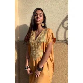 Mustard Yellow Gold Marine Kaftan Caftan & Loungewear